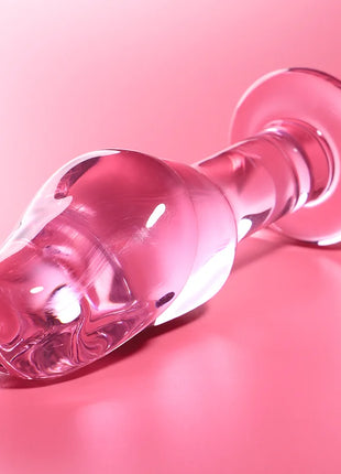 NEBULA SERIES BY IBIZA - MODELL 6 ANALPLUG BOROSILIKATGLAS KLAR 12.5 CM -O- 4 CM - Analplug