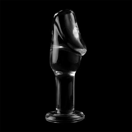NEBULA SERIES BY IBIZA - MODELL 6 ANALPLUG BOROSILIKATGLAS KLAR 12.5 CM -O- 4 CM - Analplug