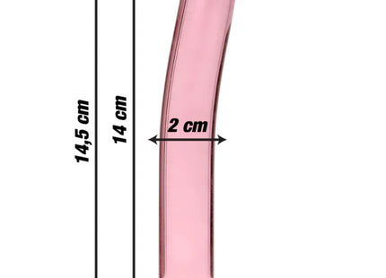 NEBULA SERIES BY IBIZA - MODELL 8 DILDO BOROSILIKATGLAS KLAR 14.5 CM -O- 2 CM - Glasdildo