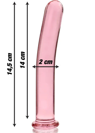 NEBULA SERIES BY IBIZA - MODELL 8 DILDO BOROSILIKATGLAS KLAR 14.5 CM -O- 2 CM - Glasdildo