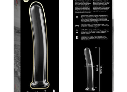 NEBULA SERIES BY IBIZA - MODELL 8 DILDO BOROSILIKATGLAS KLAR 14.5 CM -O- 2 CM - Glasdildo