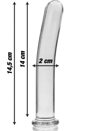 NEBULA SERIES BY IBIZA - MODELL 8 DILDO BOROSILIKATGLAS KLAR 14.5 CM -O- 2 CM - Glasdildo