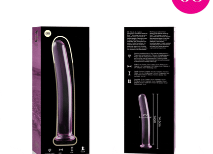 NEBULA SERIES BY IBIZA - MODELL 8 DILDO BOROSILIKATGLAS KLAR 14.5 CM -O- 2 CM - Glasdildo