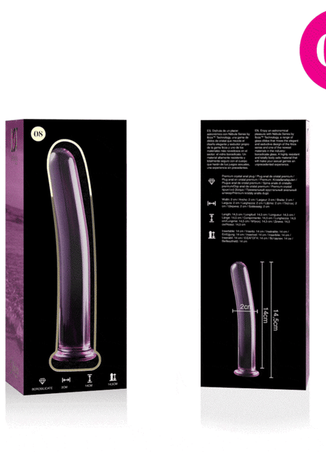 NEBULA SERIES BY IBIZA - MODELL 8 DILDO BOROSILIKATGLAS KLAR 14.5 CM -O- 2 CM - Glasdildo