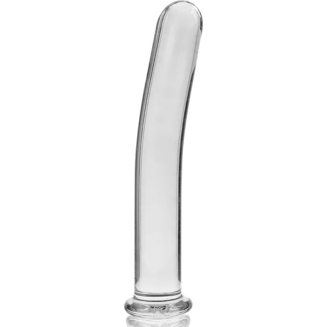NEBULA SERIES BY IBIZA - MODELL 9 DILDO BOROSILIKATGLAS - 15.5 CM -O- 2.5 CM - TRANSPARENT - Glas Analplug