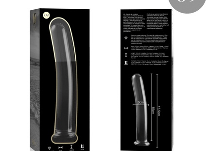 NEBULA SERIES BY IBIZA - MODELL 9 DILDO BOROSILIKATGLAS - 15.5 CM -O- 2.5 CM - Glas Analplug