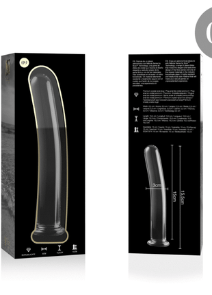 NEBULA SERIES BY IBIZA - MODELL 9 DILDO BOROSILIKATGLAS - 15.5 CM -O- 2.5 CM - Glas Analplug