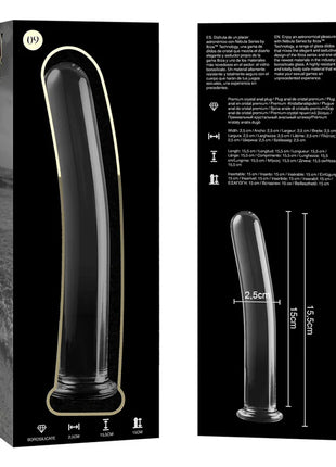 NEBULA SERIES BY IBIZA - MODELL 9 DILDO BOROSILIKATGLAS - 15.5 CM -O- 2.5 CM - Glas Analplug