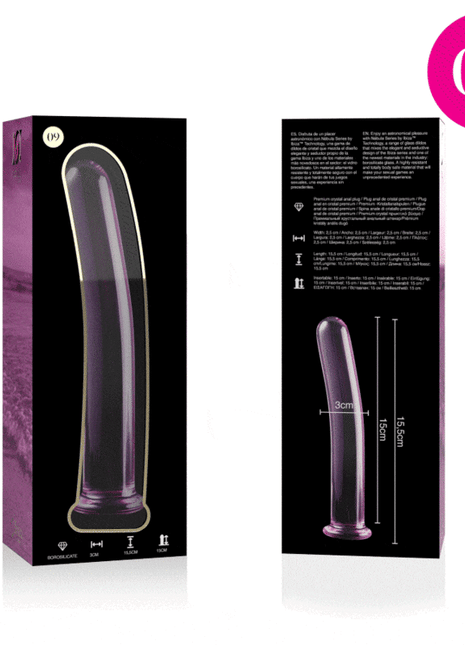 NEBULA SERIES BY IBIZA - MODELL 9 DILDO BOROSILIKATGLAS - 15.5 CM -O- 2.5 CM - Glas Analplug