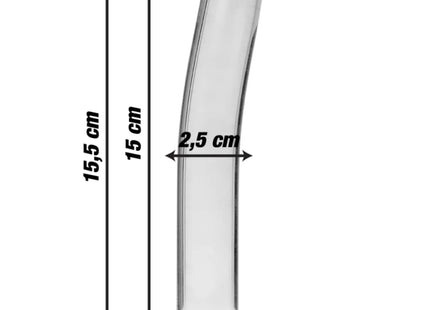 NEBULA SERIES BY IBIZA - MODELL 9 DILDO BOROSILIKATGLAS - 15.5 CM -O- 2.5 CM - Glas Analplug