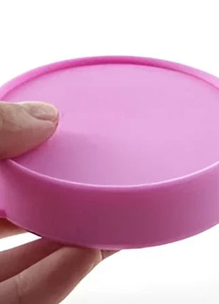 Rosa silikon deckel mit kleinem griff seitlich für nina kikí bechersterilisator