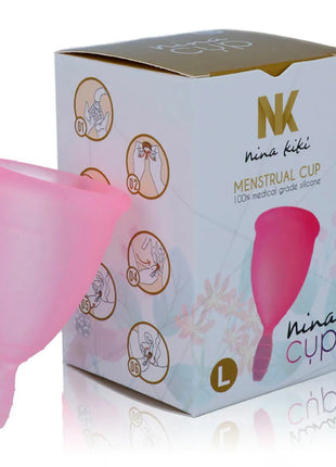 NINA KIKÍ - MENSTRUAL CUP ROSA - GRÖSSE L
