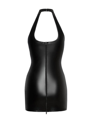 F291 Powerwetlook Kleid - 3XL-1