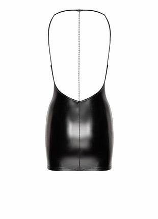 F307 Wetlook Minikleid von Noir Handmade - Minikleid