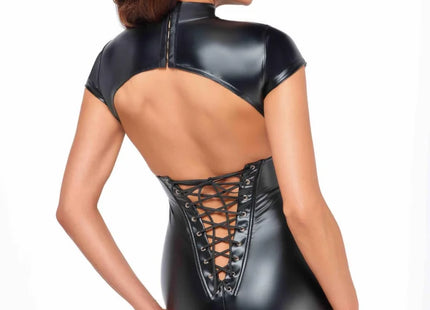 F309 Wetlook Minikleid von Noir Handmade - Minikleid