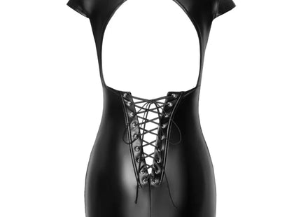 F309 Wetlook Minikleid von Noir Handmade - Minikleid