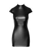 F309 Wetlook Minikleid von Noir Handmade - S / schwarz - Minikleid