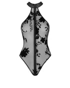 F314 Body aus Netzmaterial von Noir Handmade - S / Black - Bodys