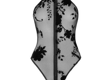 F314 Body aus Netzmaterial von Noir Handmade - S / Black - Bodys