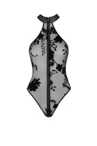 F314 Body aus Netzmaterial von Noir Handmade - S / Black - Bodys