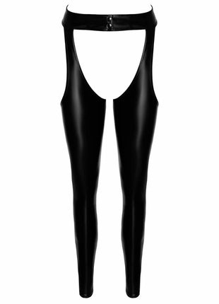 F323 Wetlook Chaps von Noir Handmade - S / schwarz - Leggings