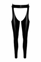 F323 Wetlook Chaps von Noir Handmade - S / schwarz - Leggings