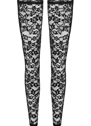 F327 Spitzenstrümpfe von Noir Handmade - S / schwarz - Strapsstrümpfe