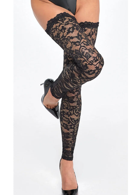 F327 Spitzenstrümpfe von Noir Handmade - Strapsstrümpfe