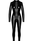 F331 Wetlook Overall von Noir Handmade - S / schwarz - Overall