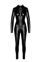F331 Wetlook Overall von Noir Handmade - S / schwarz - Overall