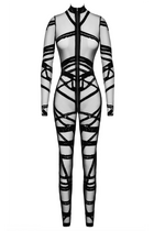 F357 Bondesque Catsuit von Noir Handmade - XS / schwarz - Overall