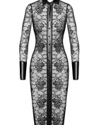 F376 halblanges Kleid Noirelle aus Spitze von Noir Handmade - XS / schwarz - halblanges Kleid