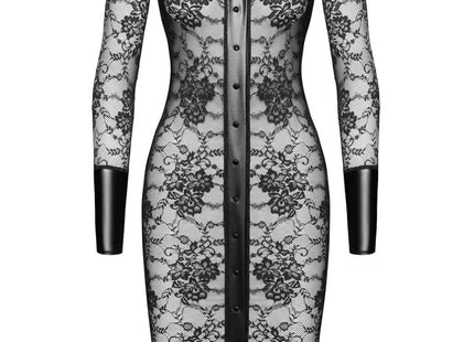 F376 halblanges Kleid Noirelle aus Spitze von Noir Handmade - XS / schwarz - halblanges Kleid
