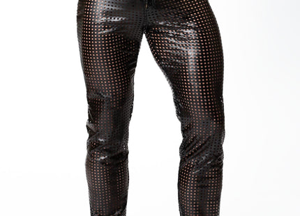 Noir Handmade Men - PerfoGlanz Hose - Atemberaubendes Design für Partynächte! - Herren-Hose