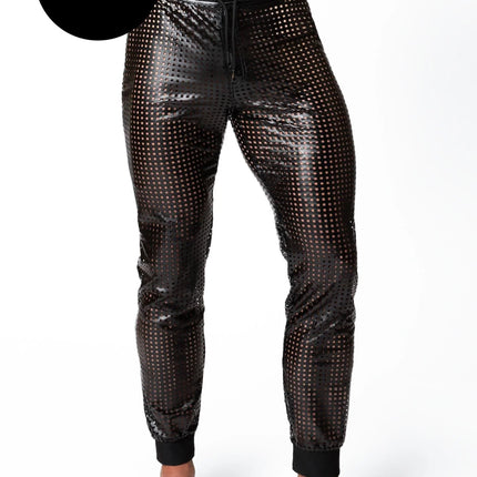 Noir Handmade Men - PerfoGlanz Hose - Atemberaubendes Design für Partynächte! - Herren-Hose