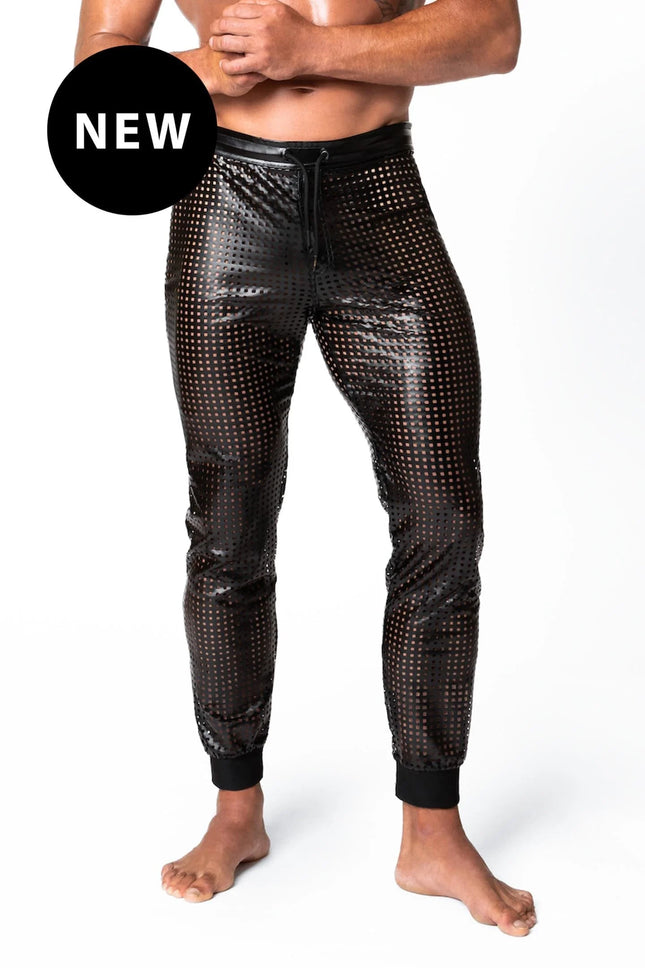Noir Handmade Men - PerfoGlanz Hose - Atemberaubendes Design für Partynächte! - Herren-Hose