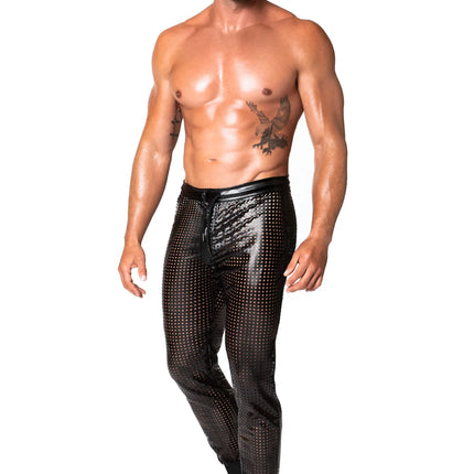 Noir Handmade Men - PerfoGlanz Hose - Atemberaubendes Design für Partynächte! - Herren-Hose