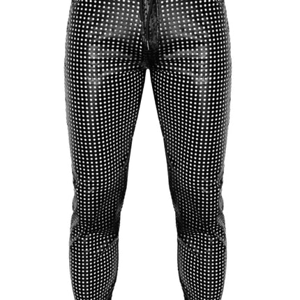 Noir Handmade Men - PerfoGlanz Hose - Atemberaubendes Design für Partynächte! - Herren-Hose
