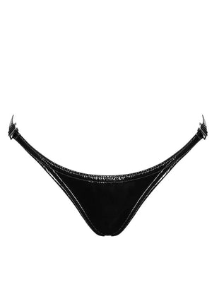 P014 Lack String von Noir Handmade - XS / schwarz - String