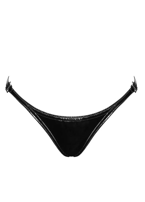 P014 Lack String von Noir Handmade - XS / schwarz - String