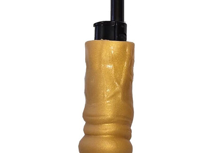 Goldfarbener silikon novelty feuerzeug mit schwarzem kunststoffzündmechanismus in produkt none