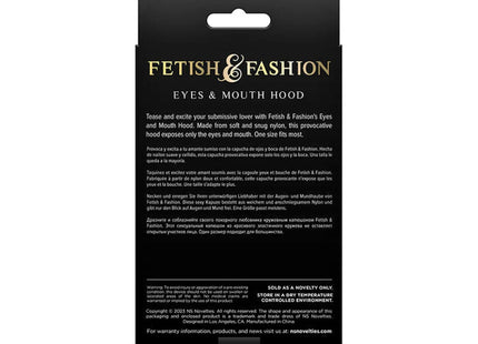 NS NOVELTIES - FETISH & FASHION AUGEN- UND MUNDMASKE NYLON SCHWARZ - BDSM Masken