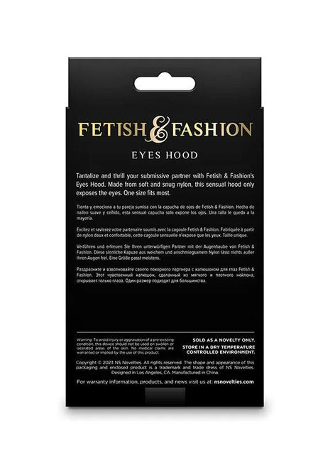 NS NOVELTIES - FETISH & FASHION AUGENMASKE NYLON SCHWARZ - BDSM Masken