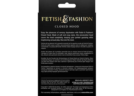 NS NOVELTIES - FETISH & FASHION GESCHLOSSENE MASKE NYLON WEISS - BDSM Masken