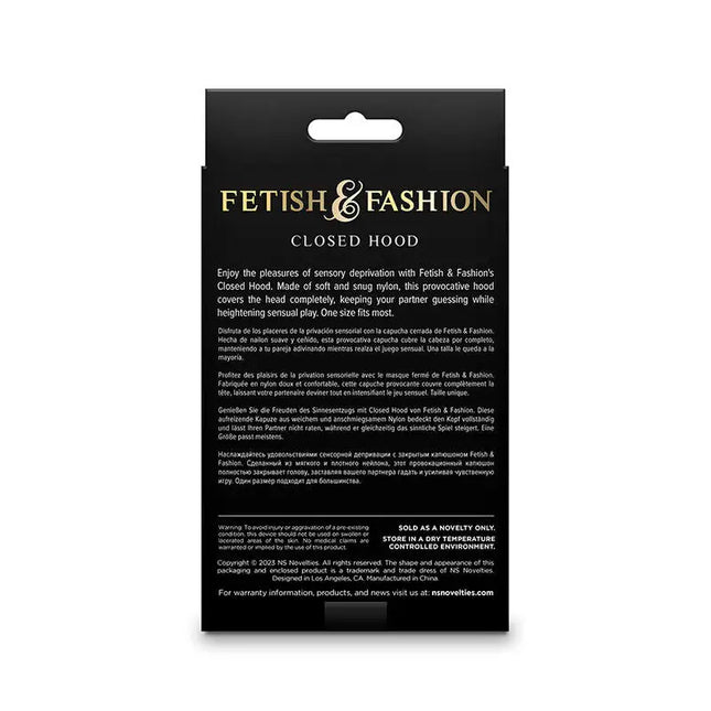 NS NOVELTIES - FETISH & FASHION GESCHLOSSENE MASKE NYLON WEISS - BDSM Masken