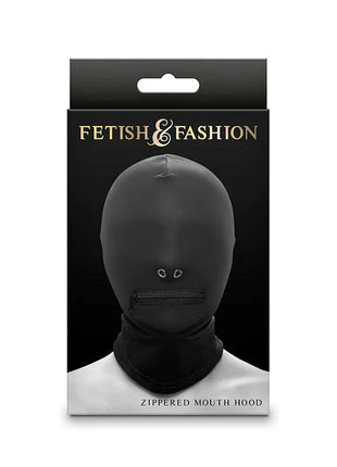 NS NOVELTIES - FETISH & FASHION GESCHLOSSENE MUNDHAUBE MIT REISSVERSCHLUSS NYLON SCHWARZ