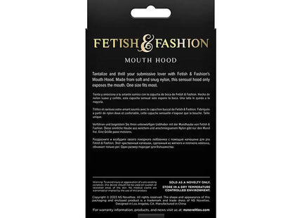 NS NOVELTIES - FETISH & FASHION MUNDHAUBE NYLON SCHWARZ