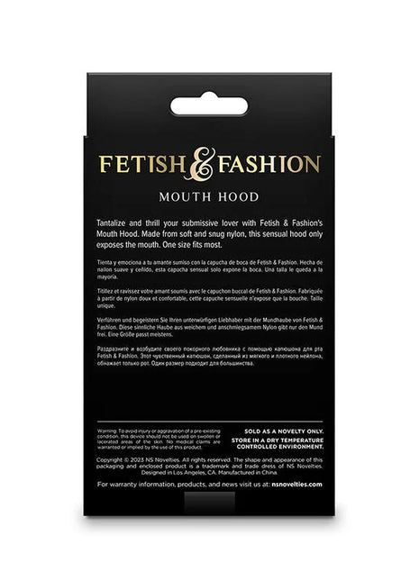 NS NOVELTIES - FETISH & FASHION MUNDHAUBE NYLON WEISS - BDSM Masken