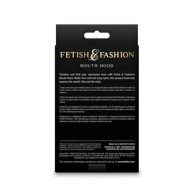 NS NOVELTIES - FETISH & FASHION MUNDHAUBE NYLON WEISS - BDSM Masken