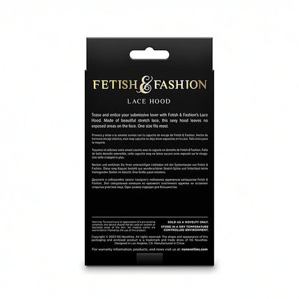 NS NOVELTIES - FETISH & FASHION SPITZENHAUBE SCHWARZ - BDSM Masken